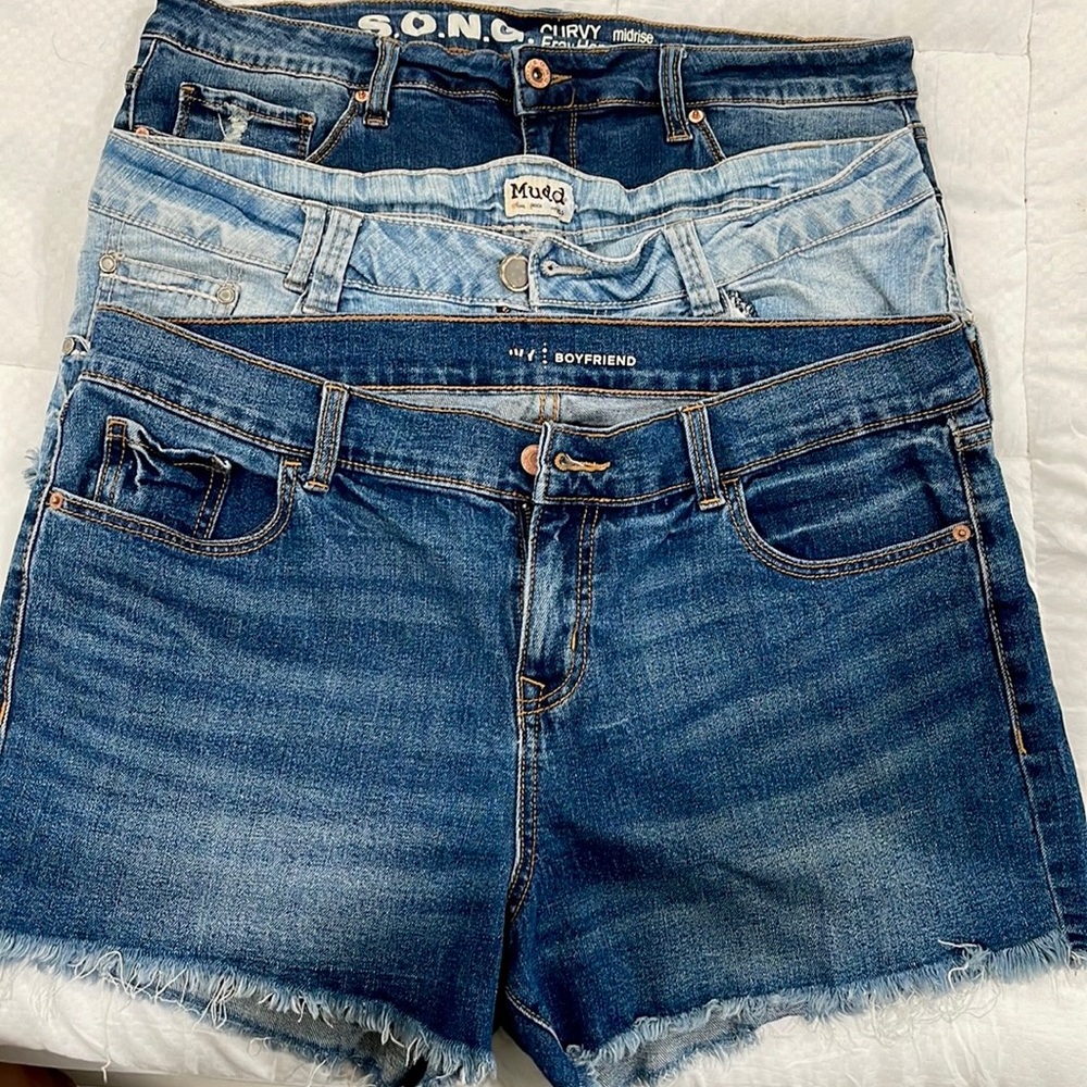 3 Pairs of Denim shorts